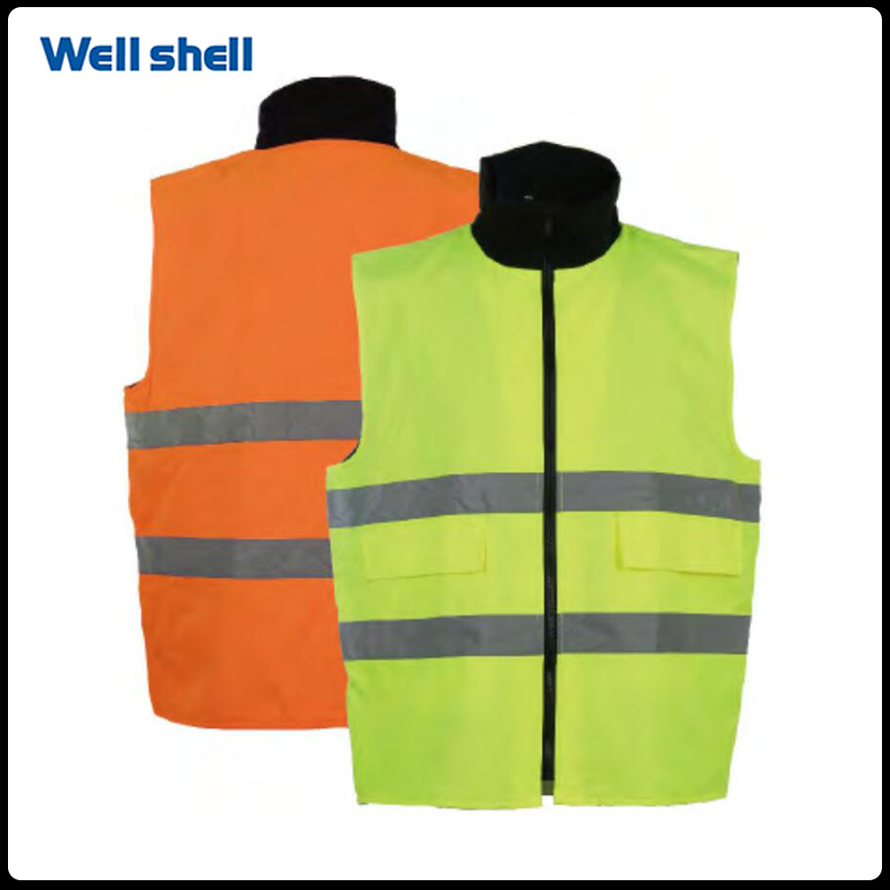 custom wholesale men Adult hi vis reflective jacketWL-077