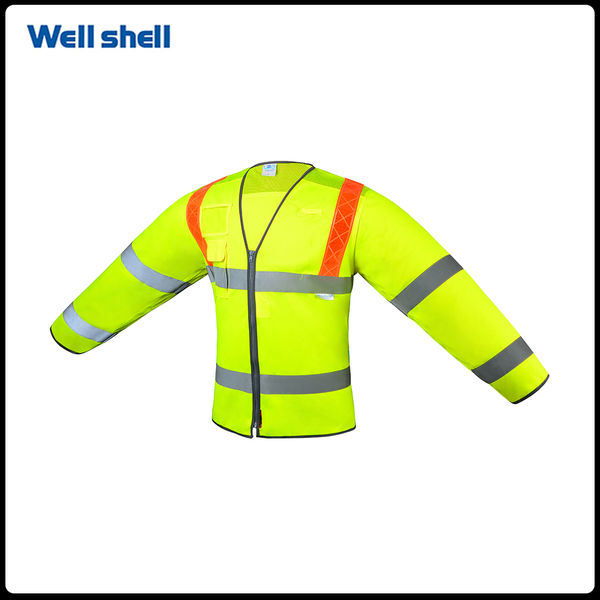 Long sleeve high visible safety vest WL-029