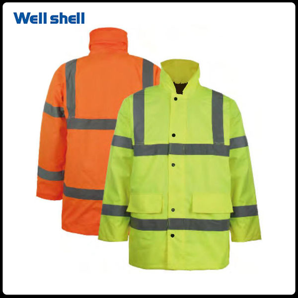  Class 3 Safety Jacket with Pockets WL-078