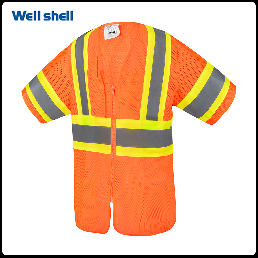 Well Shell Class 3 ANSI Safety Vest with SleevesWL-053