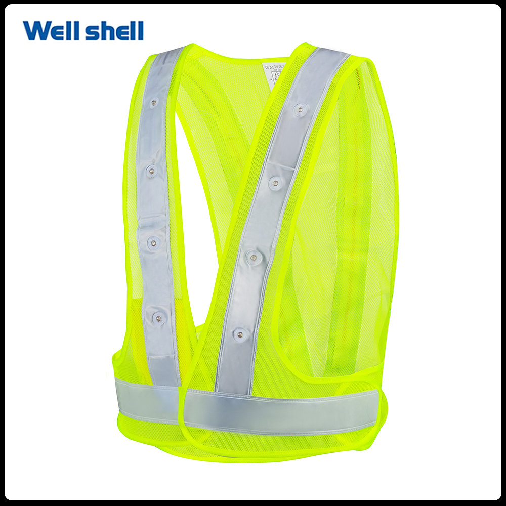 Led Reflective Vest Safety Gear WL-061-1