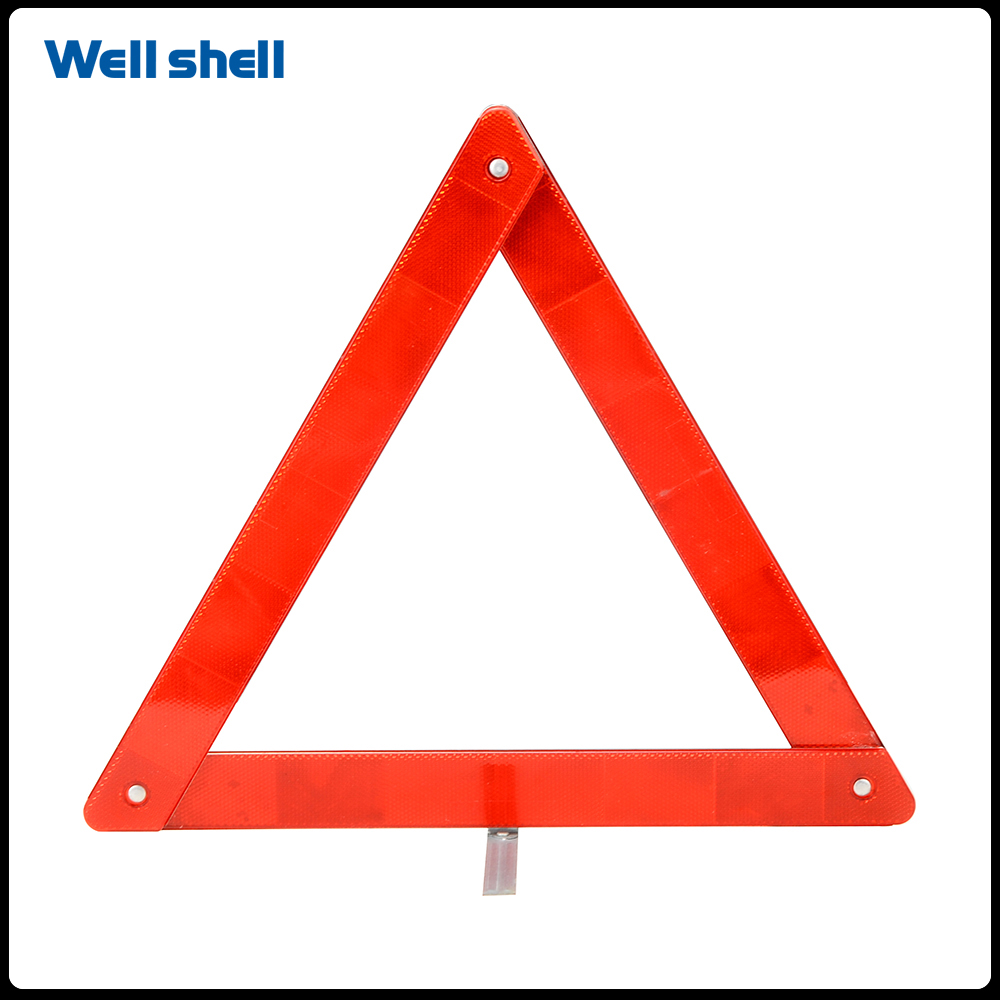 Emergency Warning Triangles, Reflective Warning Triangle Dot with Color Reflective Sticker, Roadside Reflective Early Warning Sign, Safety Triangle Roadside Emergency Car Kit for VehiclesWL-136