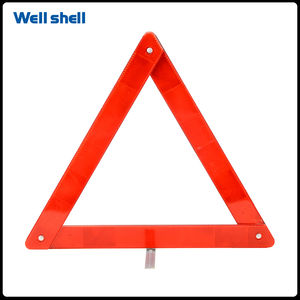 Emergency Warning Triangles, Reflective Warning Triangle Dot with Color Reflective Sticker, Roadside Reflective Early Warning Sign, Safety Triangle Roadside Emergency Car Kit for Vehicles