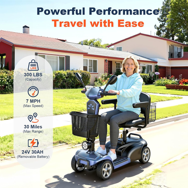 Folding Mobility Scooter EV02-PLUS-30miles