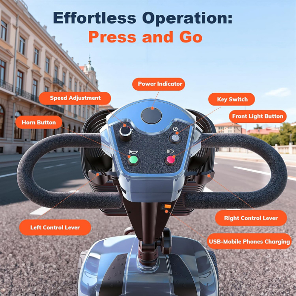 Folding Mobility Scooter EV02-PLUS-30miles