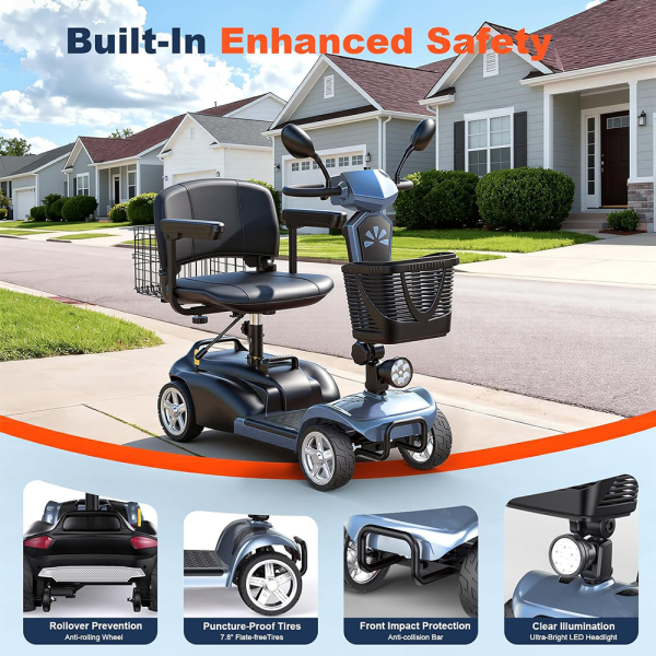 Folding Mobility Scooter EV02-PLUS-30miles