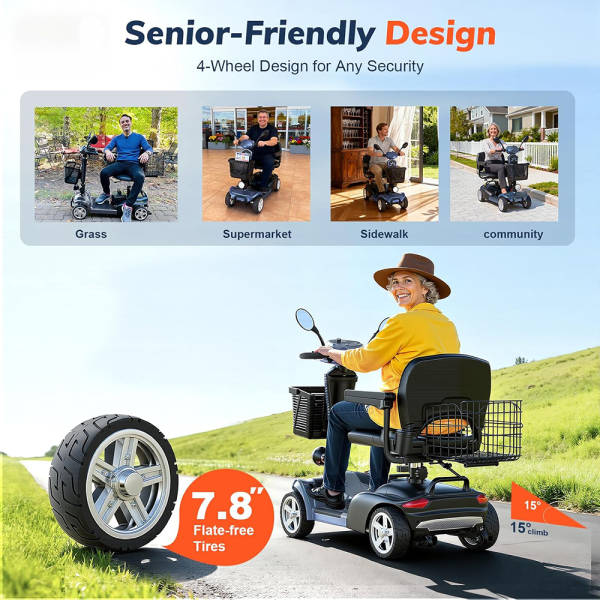 Folding Mobility Scooter EV02-PLUS-30miles