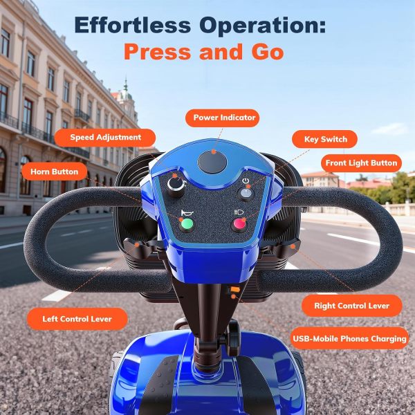 Folding Mobility Scooter EV02-25Miles