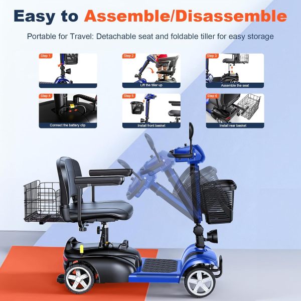 Folding Mobility Scooter EV02-25Miles