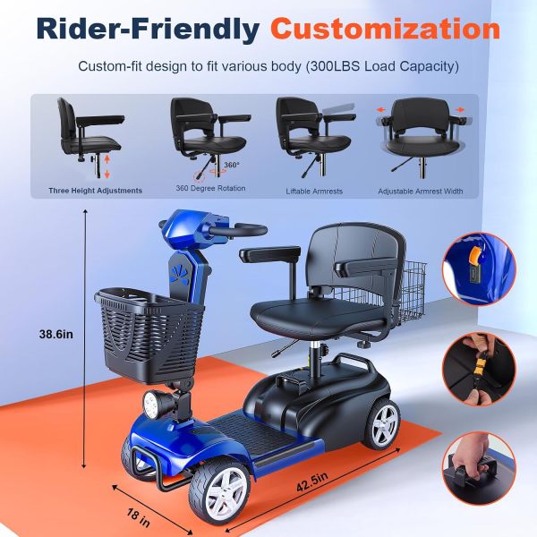 Folding Mobility Scooter EV02-25Miles