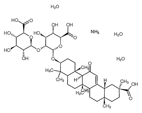 glycyrrhizic acid, ammonium salt, trihydrate(rg) 911217-00-0