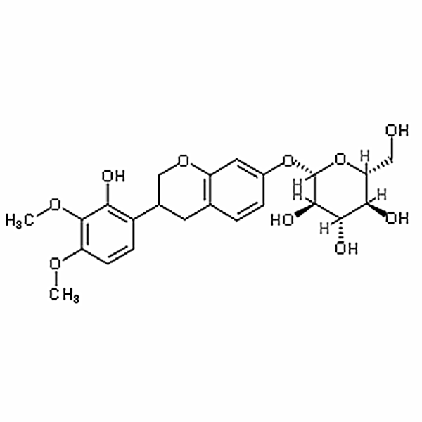 7,2'-dihydroxy-3',4'-dimethoxyisoflavane-7-O-glucoside 94367-43-8