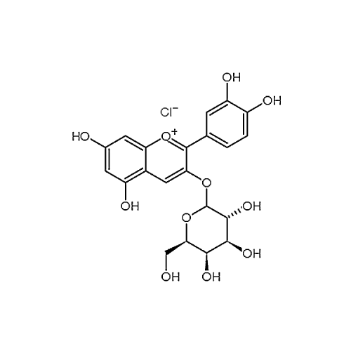 Cyanidin 3-galactoside 27661-36-5