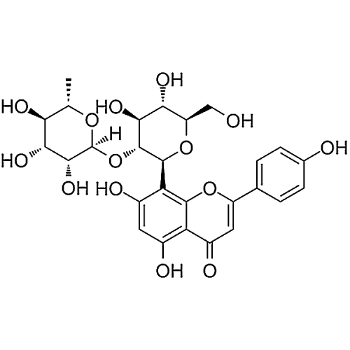Rhamnosylvitexin (Vitexin-2-O-rhamnoside，Vitexin 2''-O-rhamnoside ) 64820-99-1