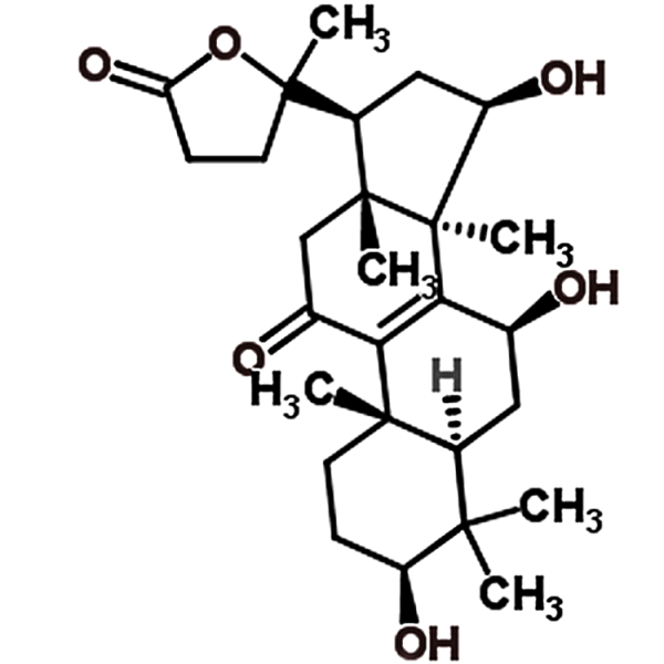 3β,7β,15β-trihydroxy-11-oxo-lanosta-8-en-24→20 lactone 1694587-15-9