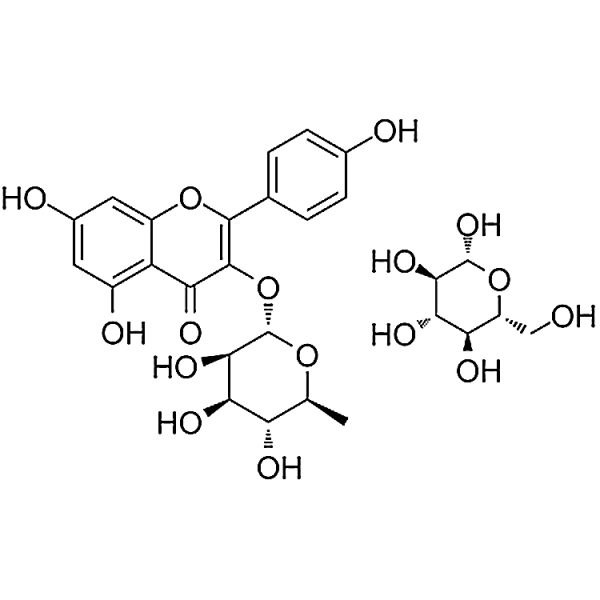 Kaempeerol-3-O-glucorhamnoside 40437-72-7