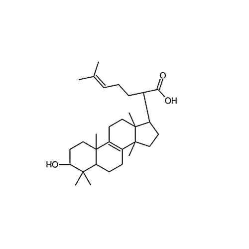 3β-Hydroxylanosta-8,24-dien-21-oic acid 24160-36-9