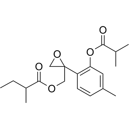 8,9-epoxyl-3-isobutyryloxy-10-(2-methylbutanoyl)thymol
 22518-07-6