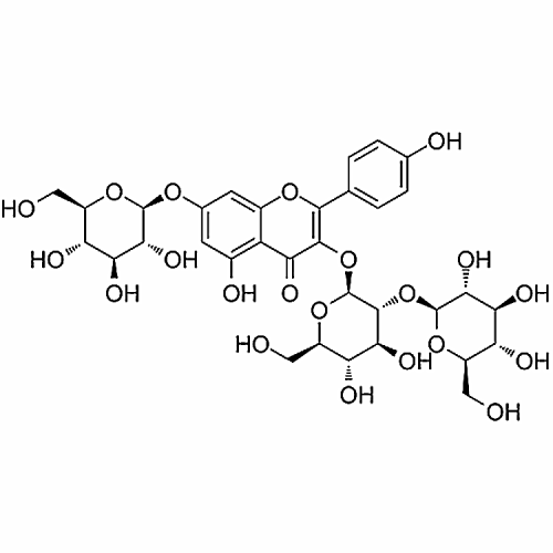Kaempferol 3-sophoroside-7-glucoside 55136-76-0