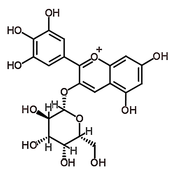 Delphinidin 3-O-galactoside 197250-28-5