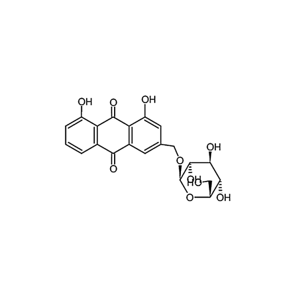 3-[(β-D-Glucopyranosyloxy)methyl]-1,8-dihydroxy-9,10-anthracenedione 50488-89-6