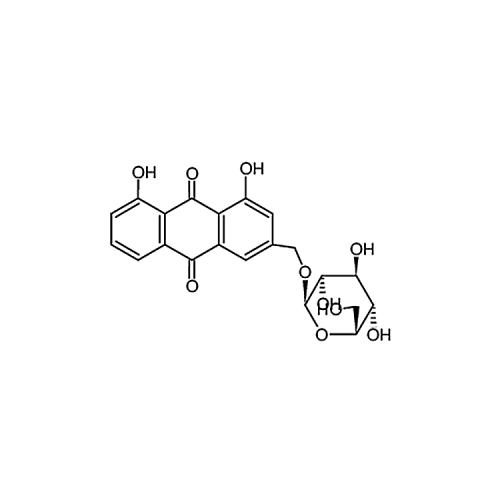 3-[(β-D-Glucopyranosyloxy)methyl]-1,8-dihydroxy-9,10-anthracenedione 50488-89-6
