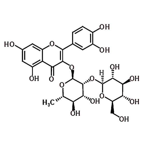 Quercetin-3-O-D-glucosyl]-(1-2)-L-rhamnoside 143016-74-4