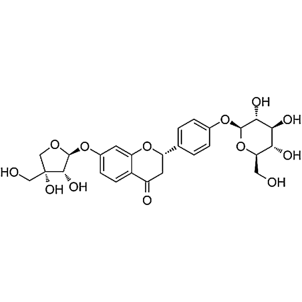 Liquiritigenin-7-O-β-D-apiofuranosyl-4´-O-β-D-glucopyranoside 199796-12-8