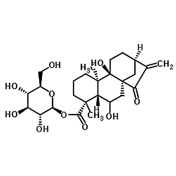 ent-6,9-Dihydroxy-15-oxo-16-kauren-19-oic acid beta-D-glucopyranosyl ester 81263-98-1