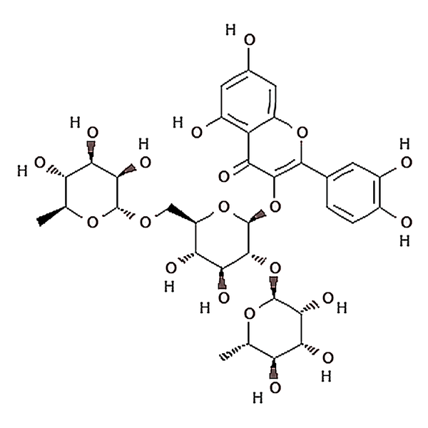 Quercetin 3-O-rutinoside-(1→2)-O-rhamnoside 55696-57-6