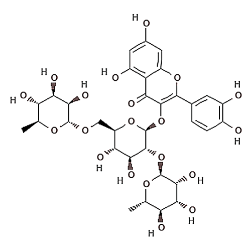 Quercetin 3-O-rutinoside-(1→2)-O-rhamnoside 55696-57-6