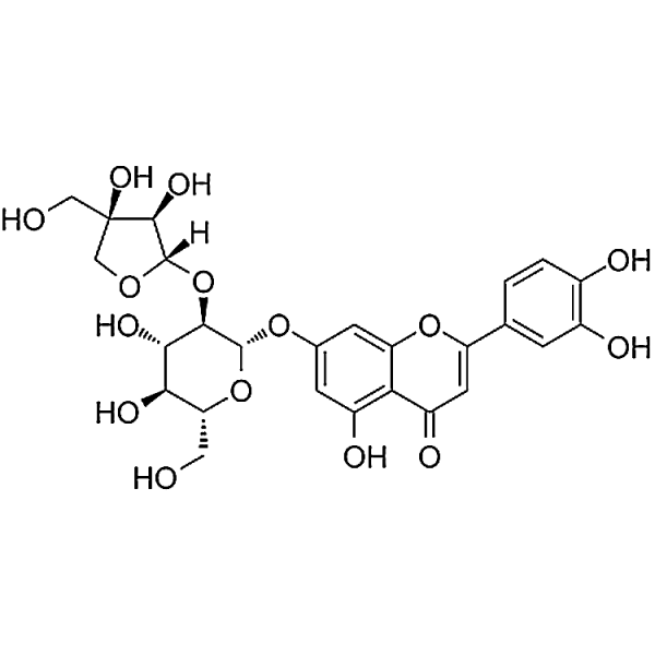 Graveobioside A【Luteolin 7-O-[2-(β-D-apiofuranosyl)-β-D-glucopyranoside]】 506410-53-3