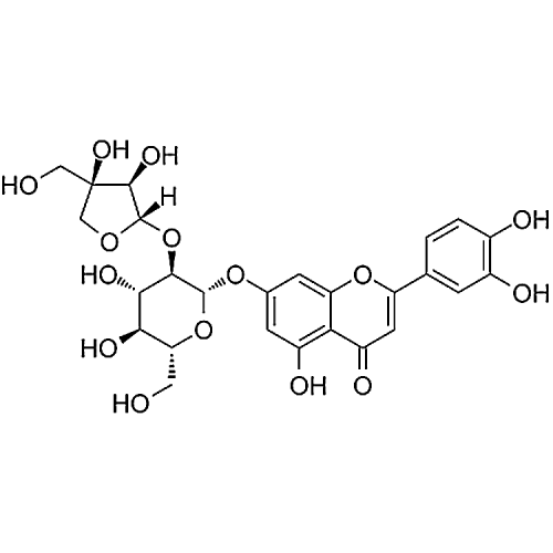 Graveobioside A【Luteolin 7-O-[2-(β-D-apiofuranosyl)-β-D-glucopyranoside]】 506410-53-3