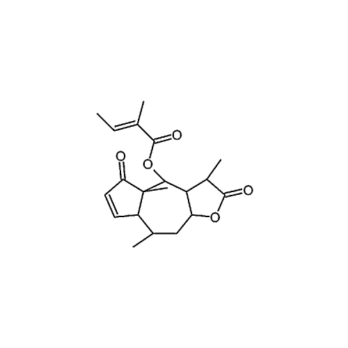 Microhelenin C;11,13-Dihydrohelenalin tiglate;6-O-Tigloyl-11,13-dihydrohelenalin;6-O-Tiglyol-11α,13-dihydrohelenalin 63569-07-3