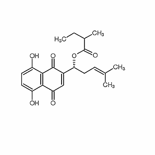 (2-Methylbutyryl)shikonin 52387-15-2