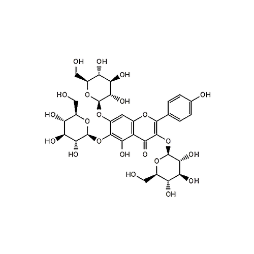 6-hydroxyl kaempherol-3,6-O-diglucosyl-7-O-Glucuronic acid  307950-53-4