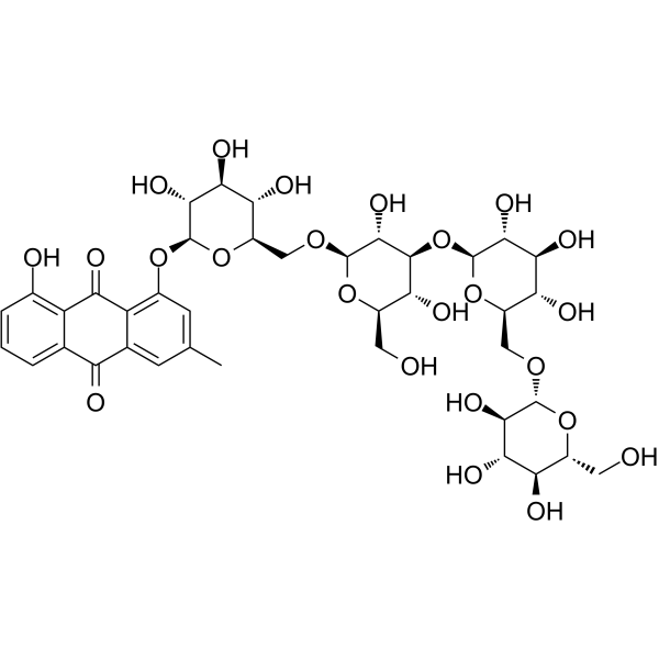 Chrysophanol 1-O-beta-tetraglucoside 120181-08-0
