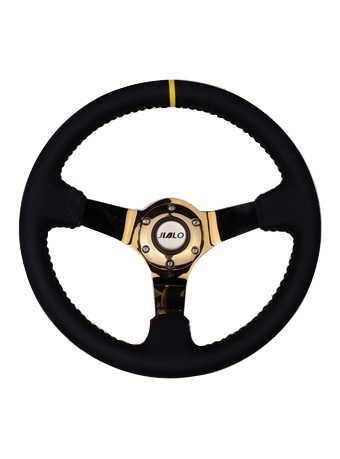 Leather steering wheel JLL-097