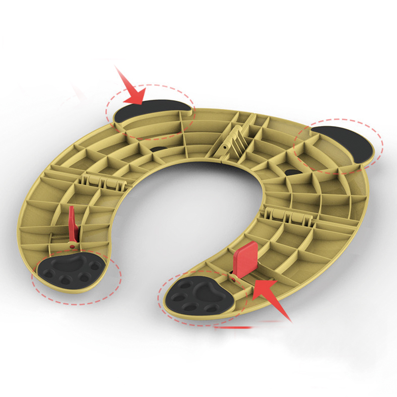 小熊折叠马桶坐垫 