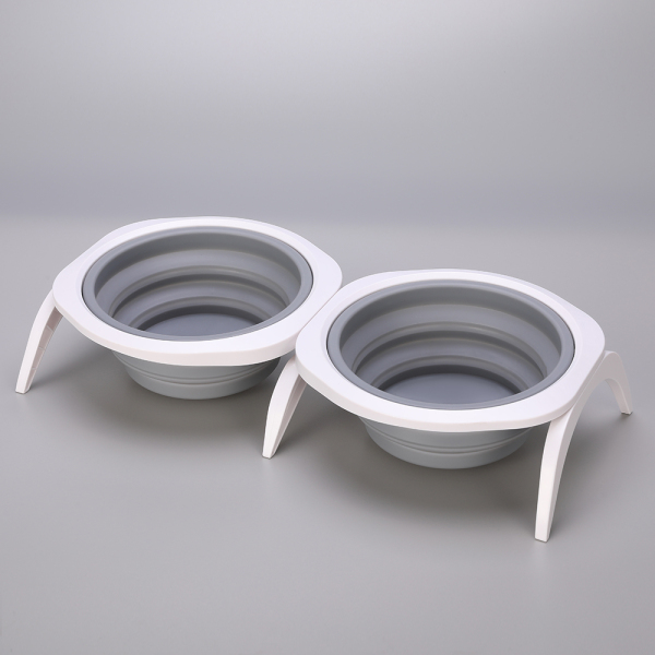 Foldable Pet Bowl double bowl 