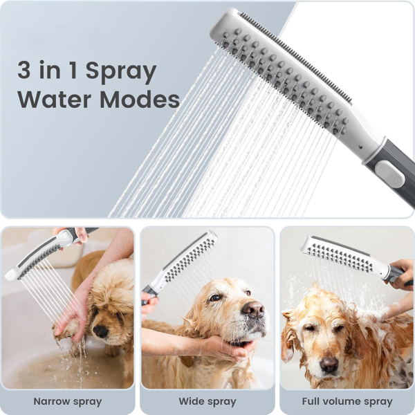 White Gray Bath Brush 