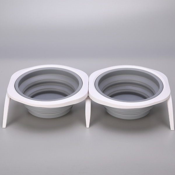 Foldable Pet Bowl double bowl 
