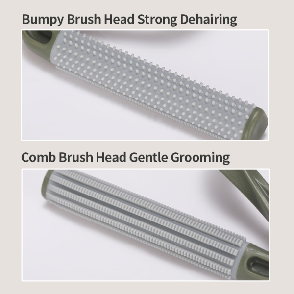 Double-sided pet hair remover 
