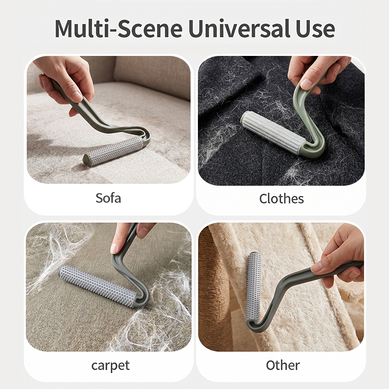 Double-sided pet hair remover 