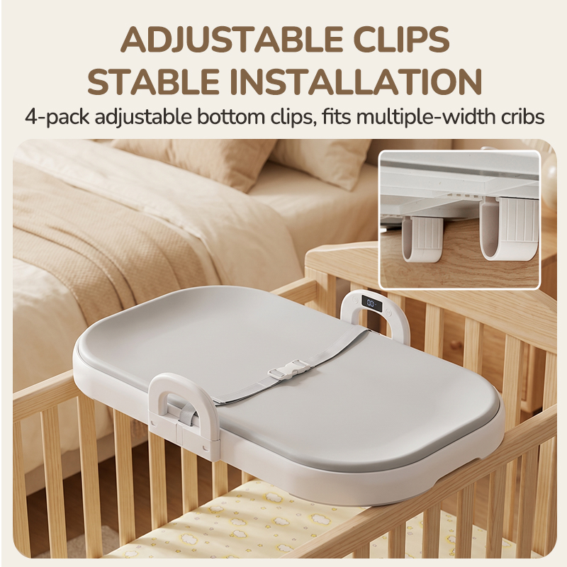Changing Table With Built-In Scales 