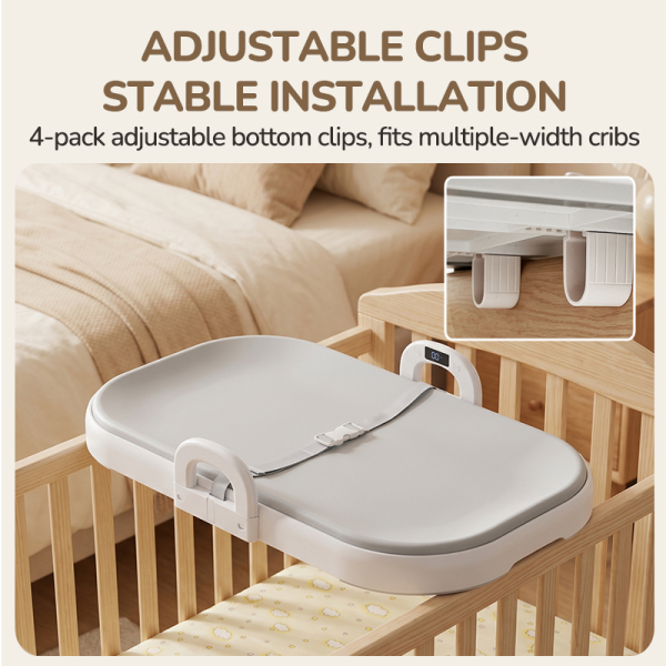 Changing Table With Built-In Scales 