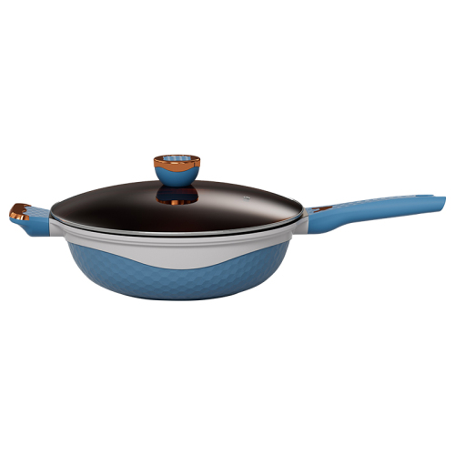 Zunxiang titanium double color frying wok