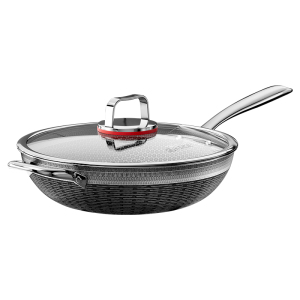 Gold platinum 316 red dot full screen non-stick frying pan