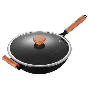 Aishang uncoated frying wok