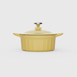 COLORFUL CAST IRON ENAMEL SEAFOOD POT